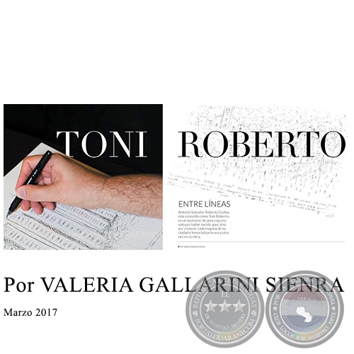 Toni Roberto Entre lneas - Por VALERIA GALLARINI SIENRA - Marzo 2017